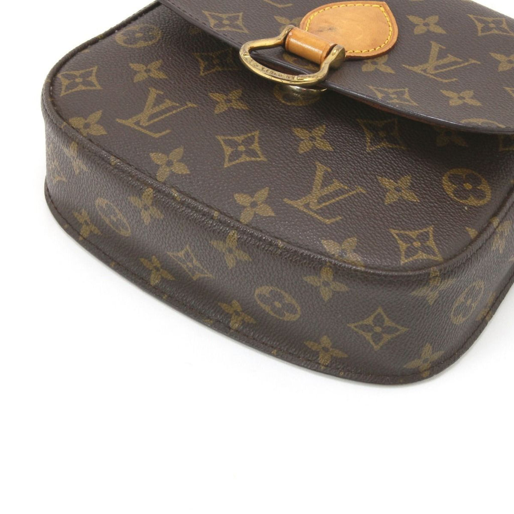 Louis Vuitton Shoulder Bag Monogram Saint-Cloud Cracks in the Folds Inside — view 5