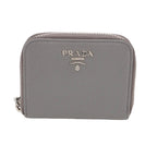 Prada Saffiano Leather Triangle Coin Purse