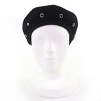 Hermes Santo Honore Cashmere Silver Series Beret Hat — view 2