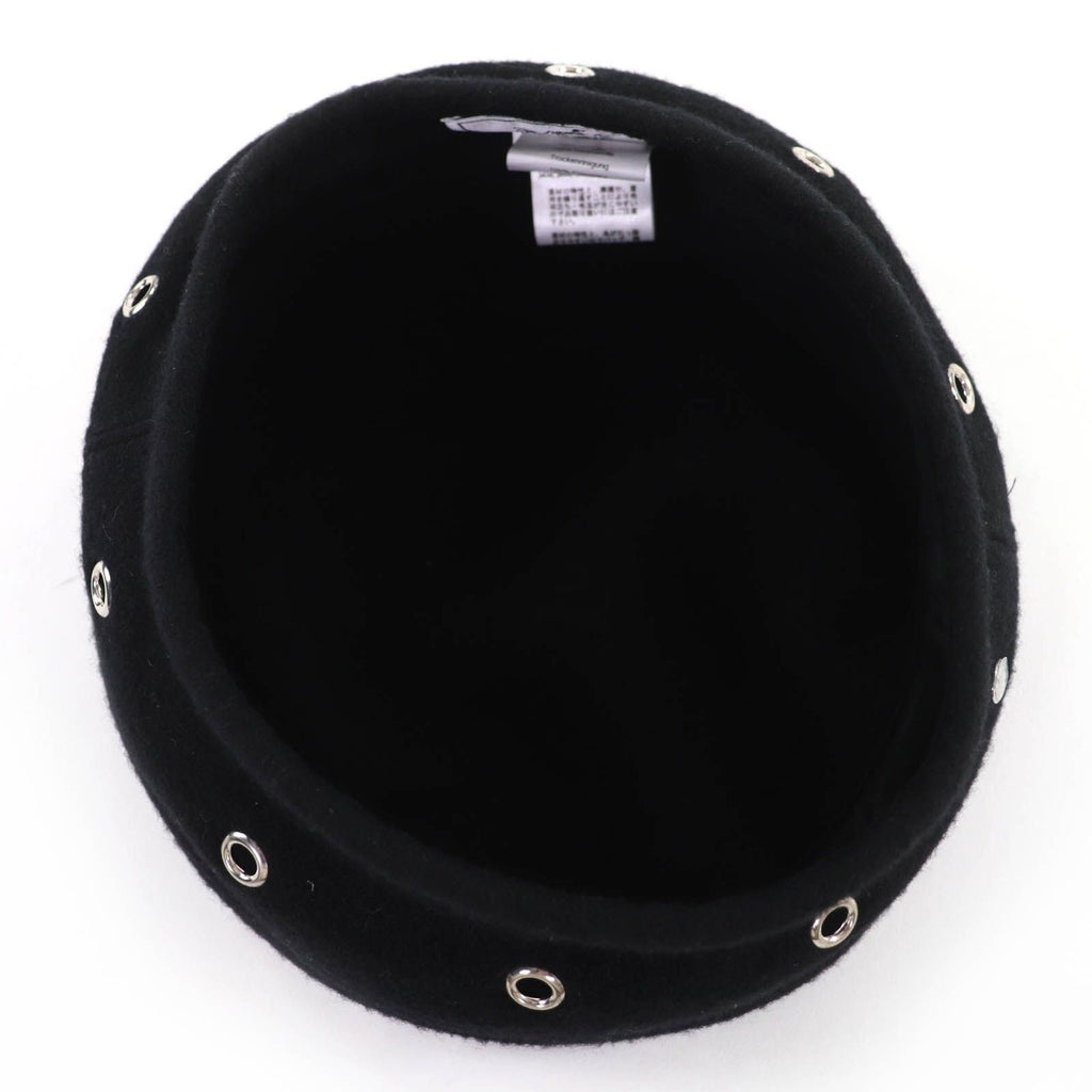 Hermes Santo Honore Cashmere Silver Series Beret Hat — view 6