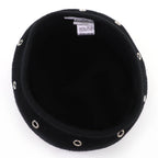 Hermes Santo Honore Cashmere Silver Series Beret Hat — view 6