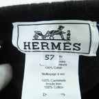 Hermes Santo Honore Cashmere Silver Series Beret Hat — view 8