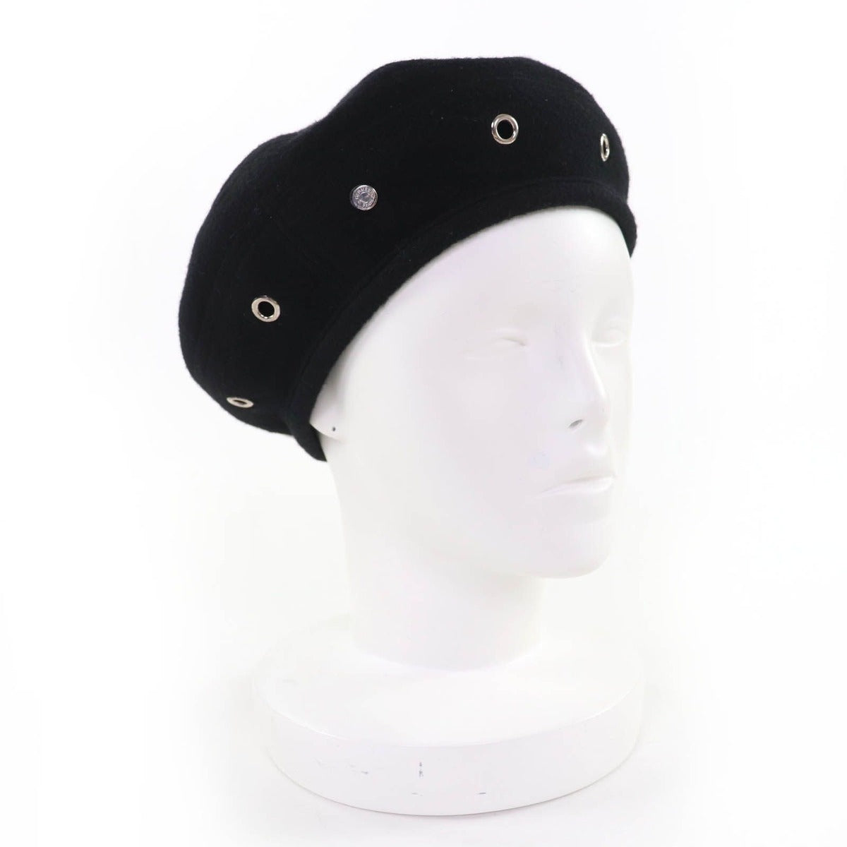Hermes Santo Honore Cashmere Silver Series Beret Hat