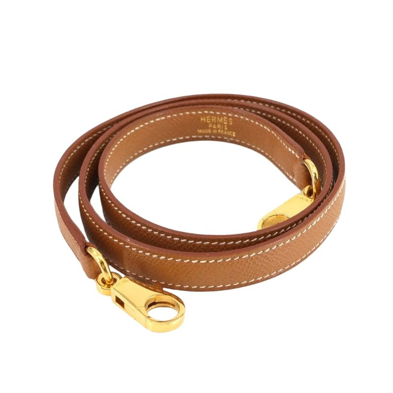 Hermes Kelly Bolide Shoulder Strap Courchevel Epson Gold Brown Accessory