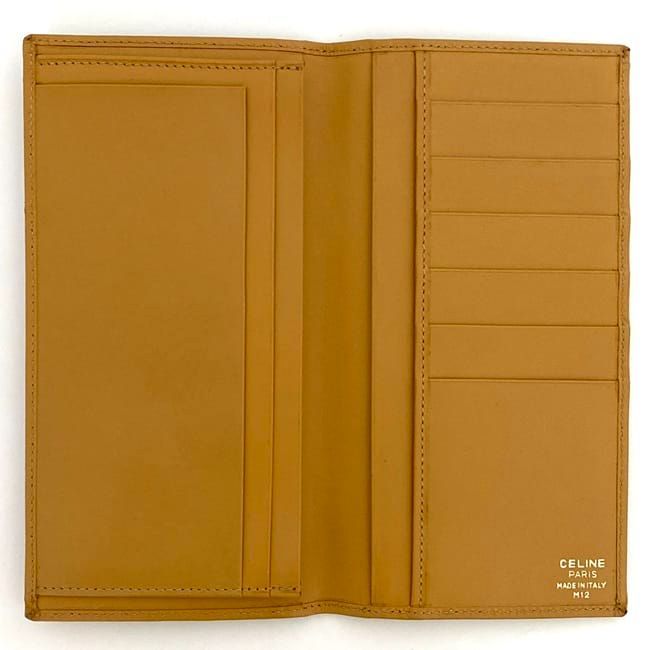 Celine Bifold Long Wallet Brown Beige Macadam — view 7