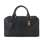 Loewe Amazona 28 Hand Bag Leather Black Gold