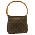 Louis Vuitton Shoulder Bag Looping MM Monogram Leather Brown