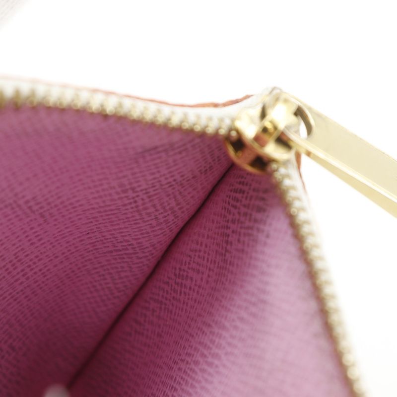 Louis Vuitton Pochette Cles Monogram Multicolor White Ca4019 Coin — view 9