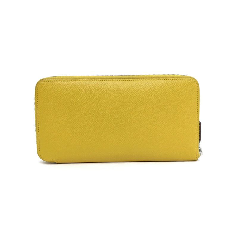 Hermes Azap Long Silk-in Joan Ambre Epson Wallet — view 2