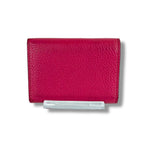 Prada Vitello Daino Leather Compact Wallet Trifold Gold Hardware Mini — view 3