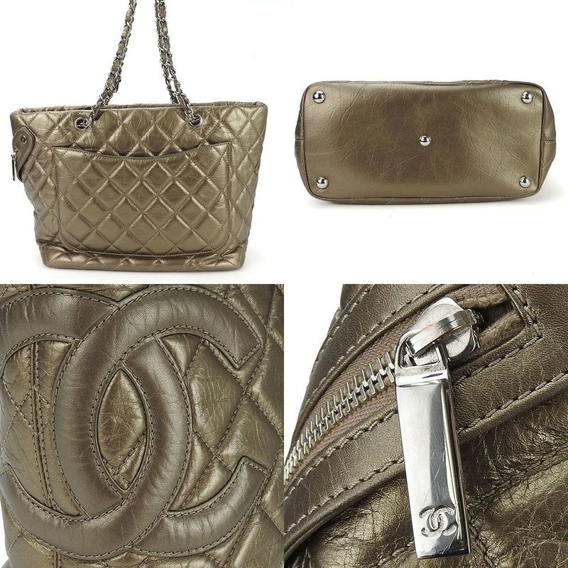 Chanel Tote Cambon Line 11 Bronze Casual Daily Use — view 3