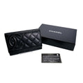 Chanel Cambon Line Wallet Quilted Bifold Black