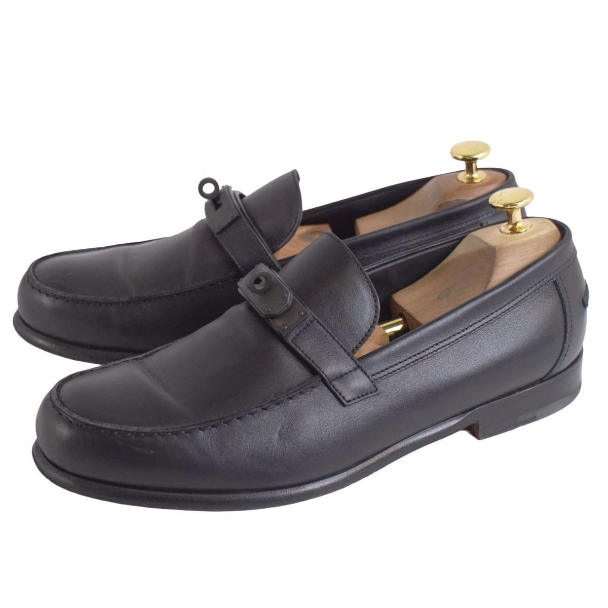 Hermes Loafer Destinee Moccasins Kelly Gold — view 2