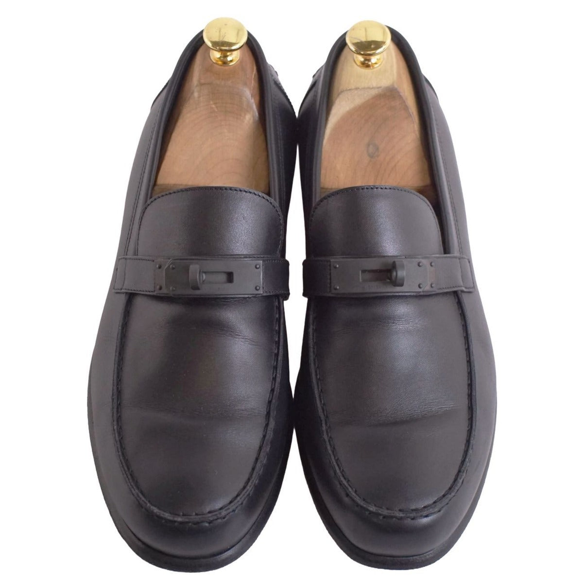 Hermes Loafer Destinee Moccasins Kelly Gold — view 4