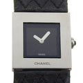 Chanel Quilted Stainless Steel Leather Quartz Analog Display