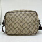 Gucci GG Spree Shoulder Bag Beige Dark Brown Compact — view 2