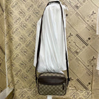 Gucci GG Spree Shoulder Bag Beige Dark Brown Compact — view 4