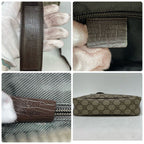 Gucci GG Spree Shoulder Bag Beige Dark Brown Compact — view 7