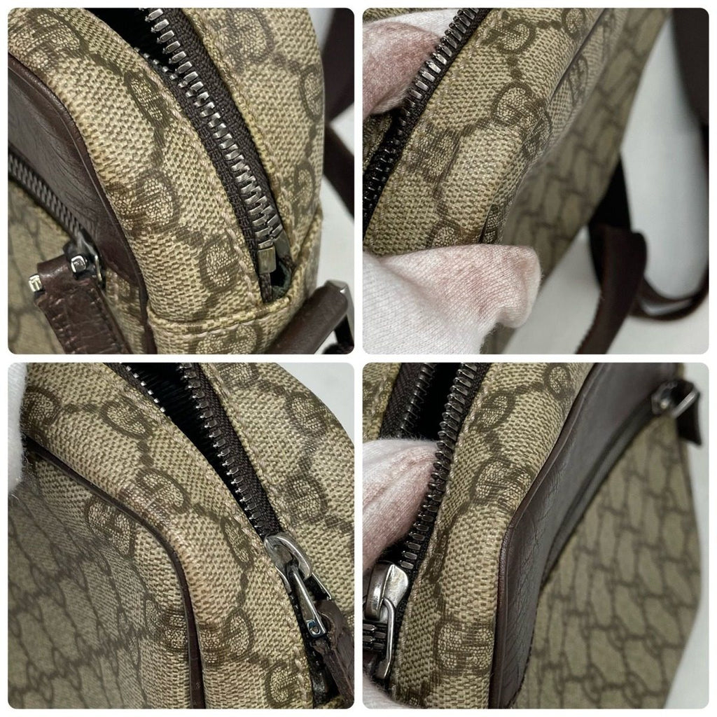 Gucci GG Spree Shoulder Bag Beige Dark Brown Compact — view 8