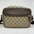 Gucci GG Spree Shoulder Bag Beige Dark Brown Compact