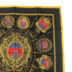 Hermes Carre 90 les Armes de Paris Coat of Arms Scarf Silk Black — view 3