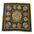 Hermes Carre 90 les Armes de Paris Coat of Arms Scarf Silk Black