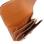 Hermes Constance Compact Gold Tadelakt Bifold Wallet — view 3