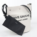 Saint Laurent Bucket Bag 2-Way Rive Gauche Faaaz Canvas