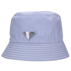 Prada Triangle Logo Plain Nylon Bucket Hat