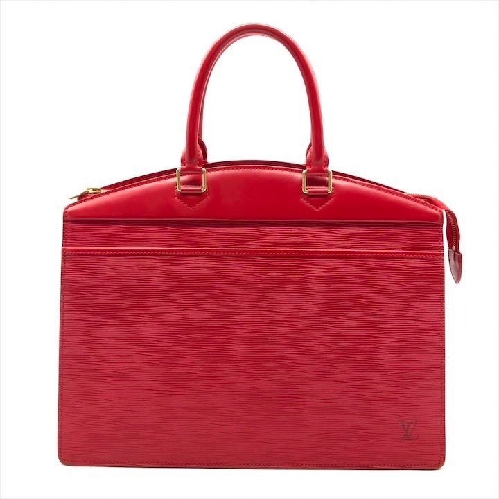 Louis Vuitton Non Stick Epi Riviera Hand Bag Red