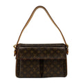Louis Vuitton Viva Cite GM Monogram Leather Brown Shoulder Bag Gold