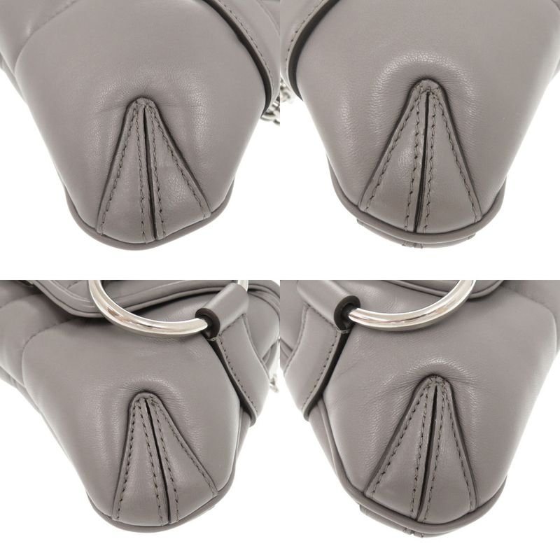 Gucci Horsebit Leather Gray Shoulder Bag 1515 — view 4