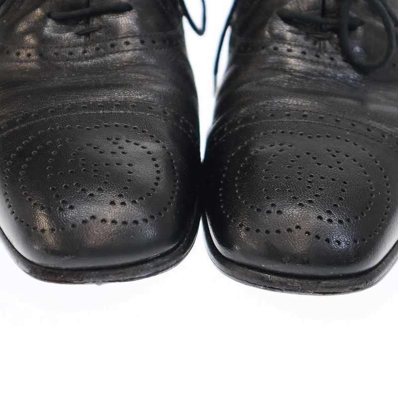 Gucci GG Pattern Dress Shoes Black 7 — view 7