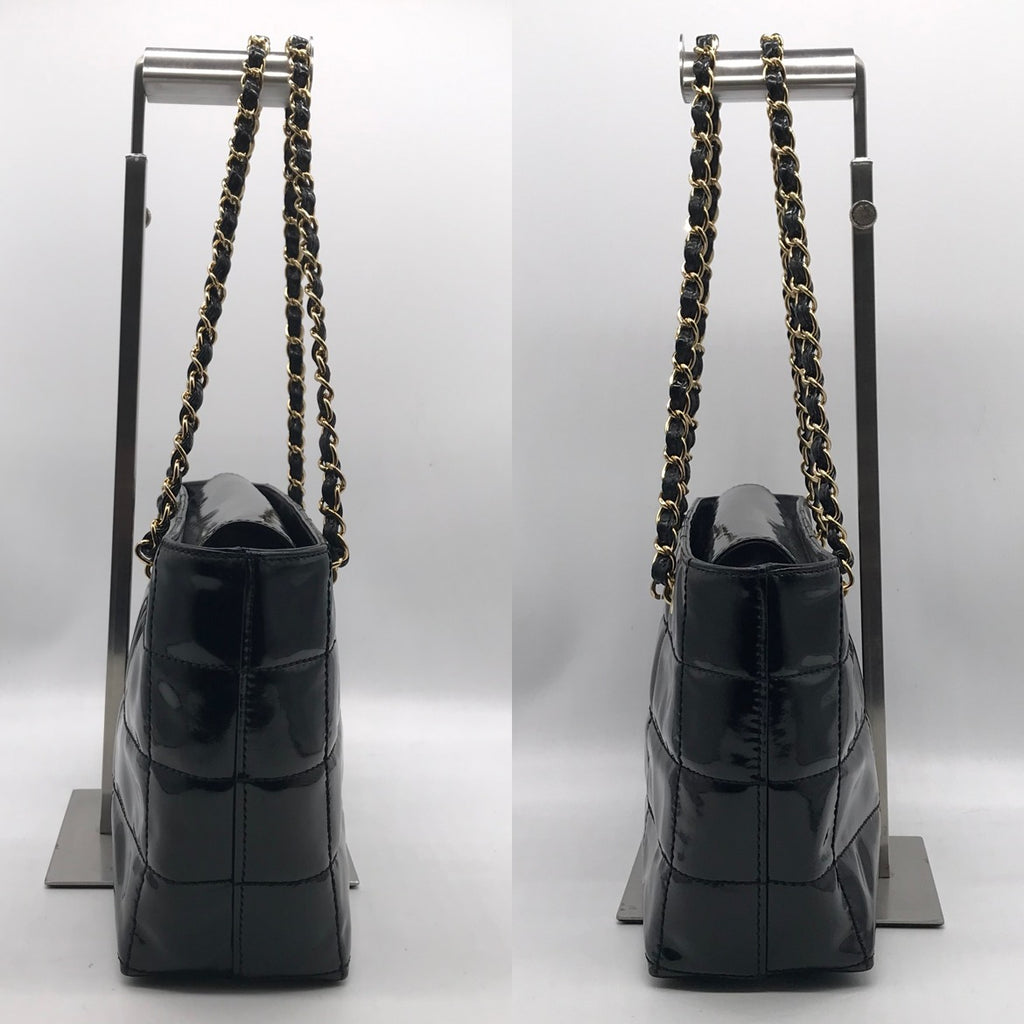Chanel Enamel Chocolate Chain Shoulder Bag Price Negotiation Welcome — view 3