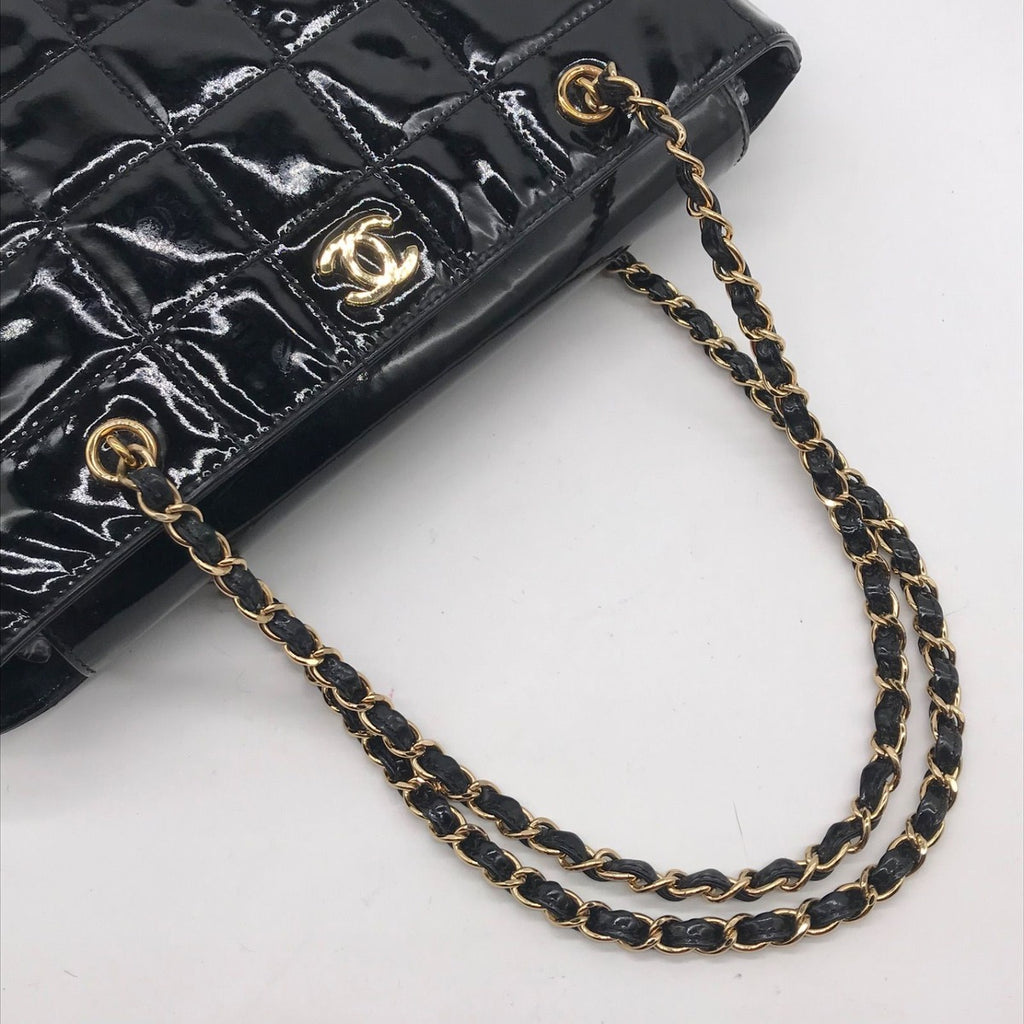 Chanel Enamel Chocolate Chain Shoulder Bag Price Negotiation Welcome — view 7