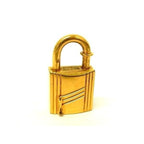 Hermes Annee Arbre Limited Sap Cadena Padlock Charm Necklace Top Gold