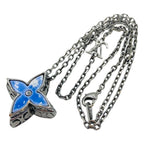 Louis Vuitton Pendant Flower Locket Le4212 Necklace Resin Cracked