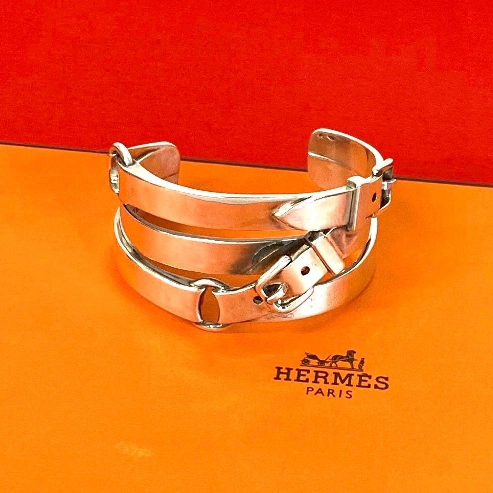Hermes Ceinture Triple Belt Bangle Bracelet
