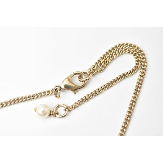 Chanel Coco Mark CC Pearl Motif Gold White — view 2