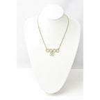 Chanel Coco Mark CC Pearl Motif Gold White — view 6