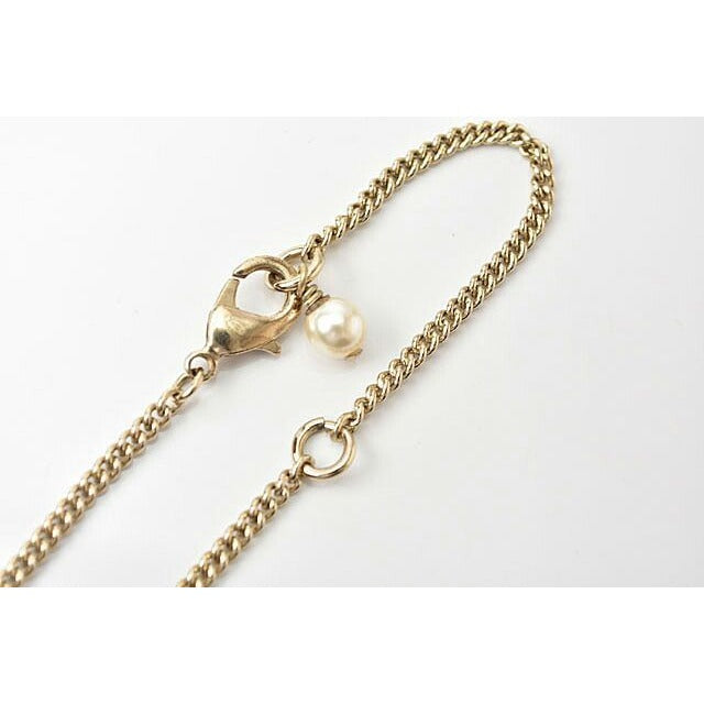 Chanel Coco Mark CC Pearl Motif Gold White — view 7