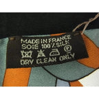 Hermes 100% Silk Twilly Ribbon Scarf Orange And Multicolor Fi5472 — view 3