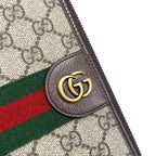 Gucci Bi-Fold Long Wallet Ophidia Zip-Around GG Pattern Double — view 5
