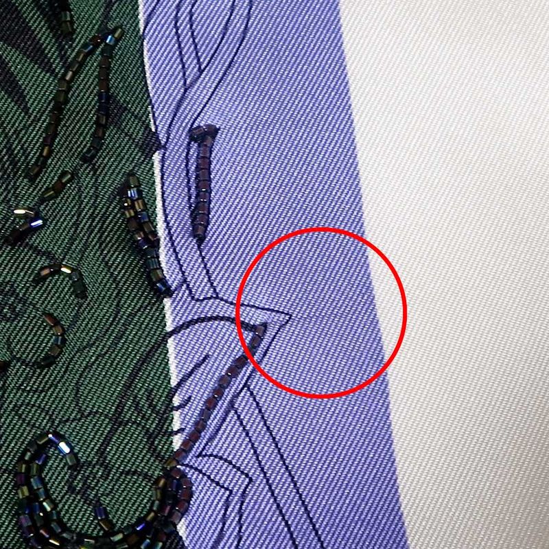 Hermes Carre 90 Scarf Jungle Love Rainbow 100% Silk Multicolor Bead — view 7