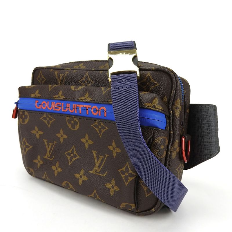 Louis Vuitton Waist Bag Pacific Bum Monogram Brown Blue Kim Jones — view 2
