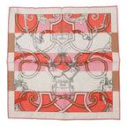 Hermes Scarf Gavroche Imperial Studies Bayadere Cashmere Silk Natural Pink Beige Rose