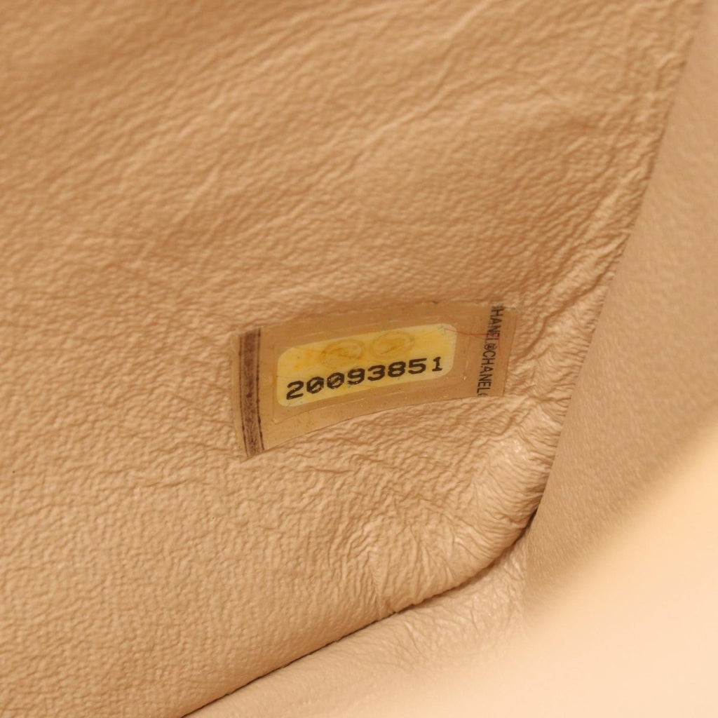 Chanel Shoulder Bag Quilted Metallic Gold Fabric Lambskin Chain — view 5