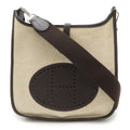 Hermes Evelyne II 2 PM Shoulder Bag Crossbody Toile Ash Leather