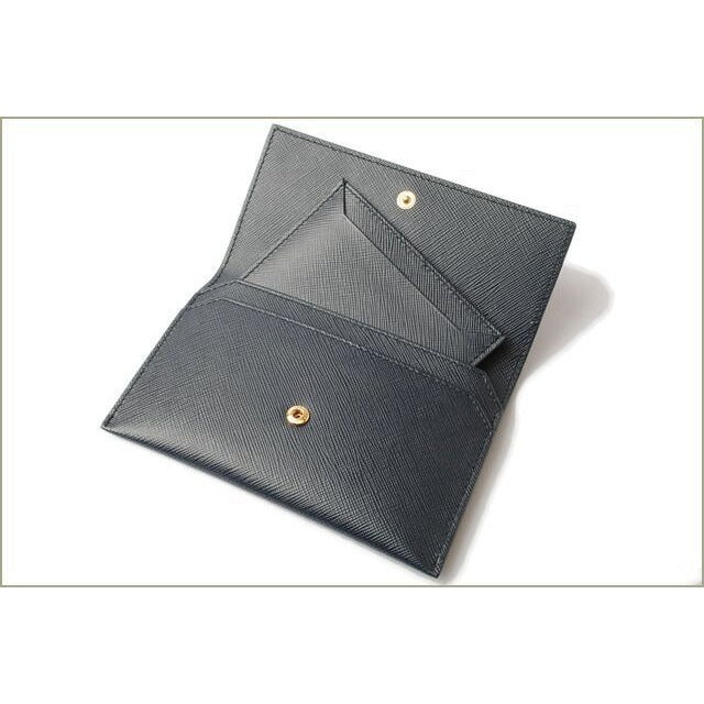Prada Card Case Fold Wallet 1 Mc004 Saffiano Greche Shape Pressed Leather — view 3