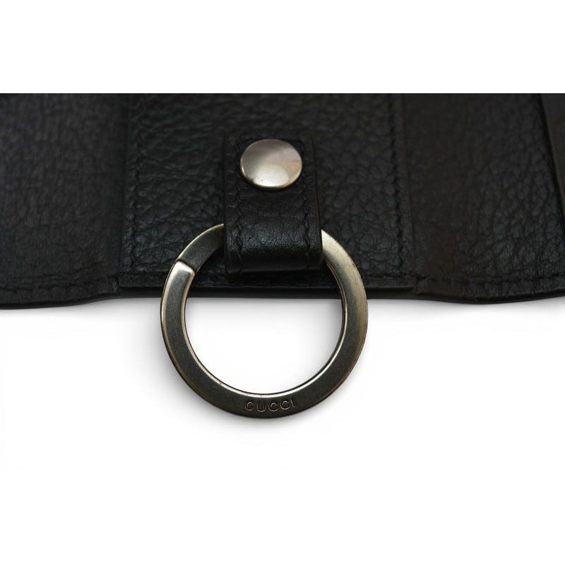 Gucci Key Case Holder 6 Rows GG Debossed Aadd7 1000 Black — view 4